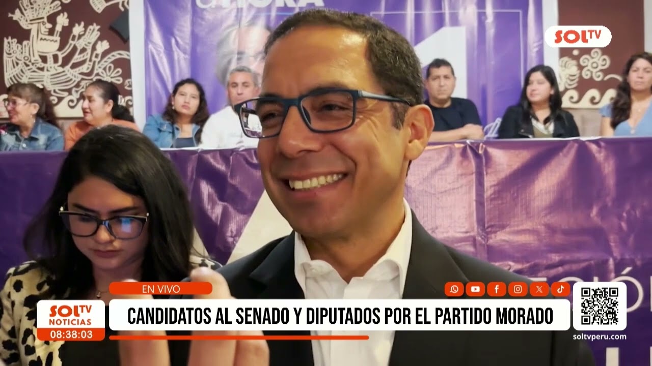 Trujillo: candidatos al Senado Y Diputados por el Partido Morado
