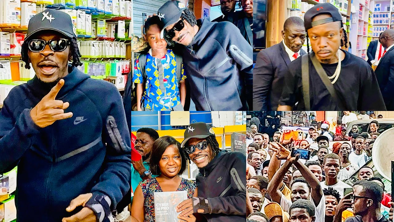 🔥 Massive Clash! Shatta Wale Storms Adum PZ Phone Dealers – What Happened?