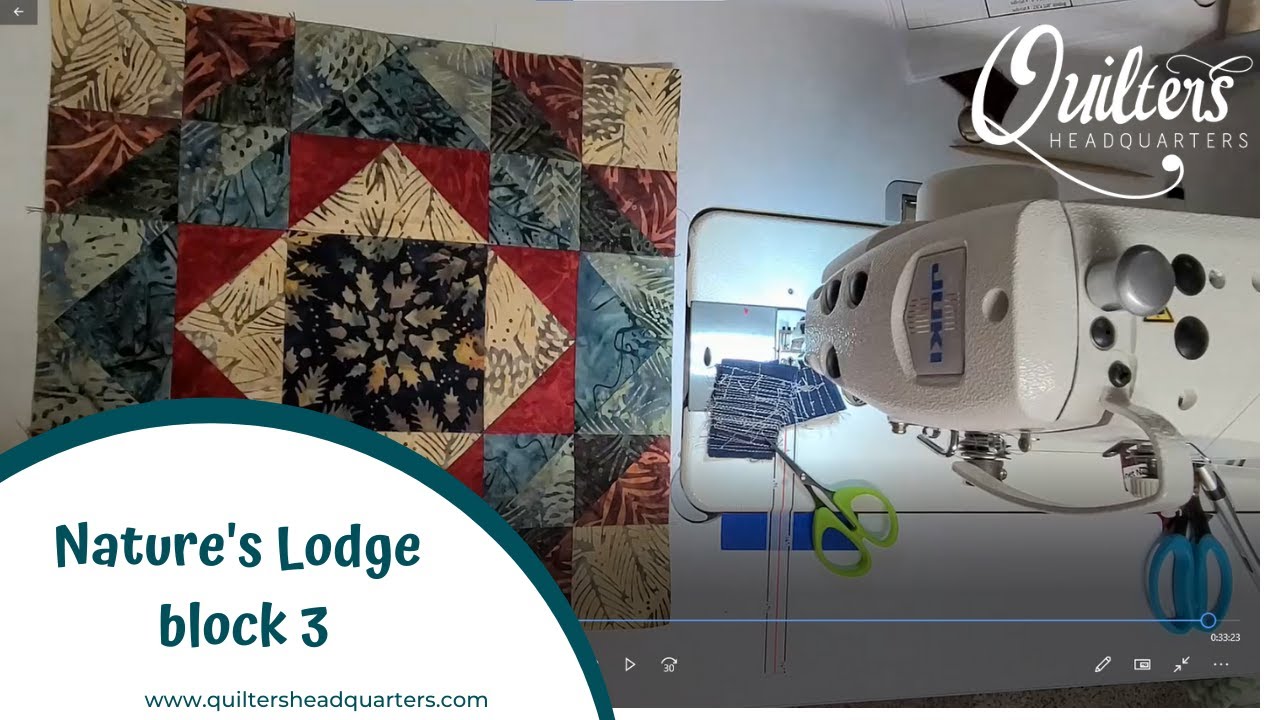 Nature's Lodge, block 3 - Quilters Headquarters - 605-334-1611