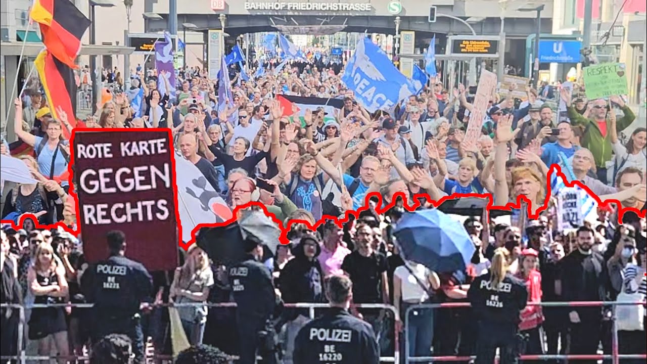 Weltfrieden Demo 02.08.25 - Der Umzug vom Wagen der Freedom Parade aus gefilmt, 12 Min. Best Of