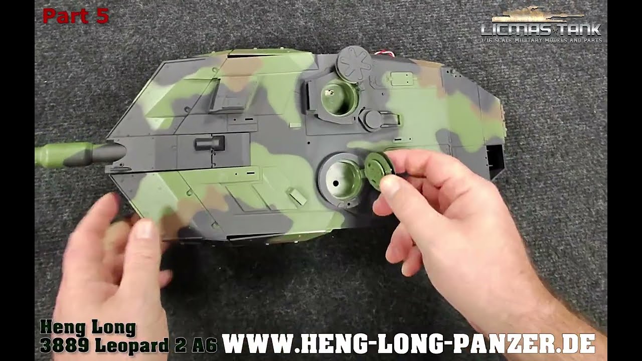 Heng Long Leopard 2 A6 RC Panzer Zerlegen – Teil 5: Öffnen des Turms