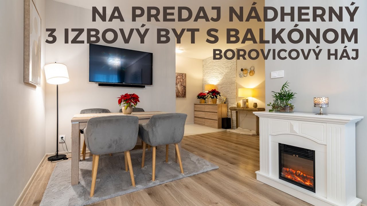 NA PREDAJ NÁDHERNÝ 3 IZBOVÝ BYT | 80m2 + 17m BALKÓN | BOROVICOVÝ HÁJ