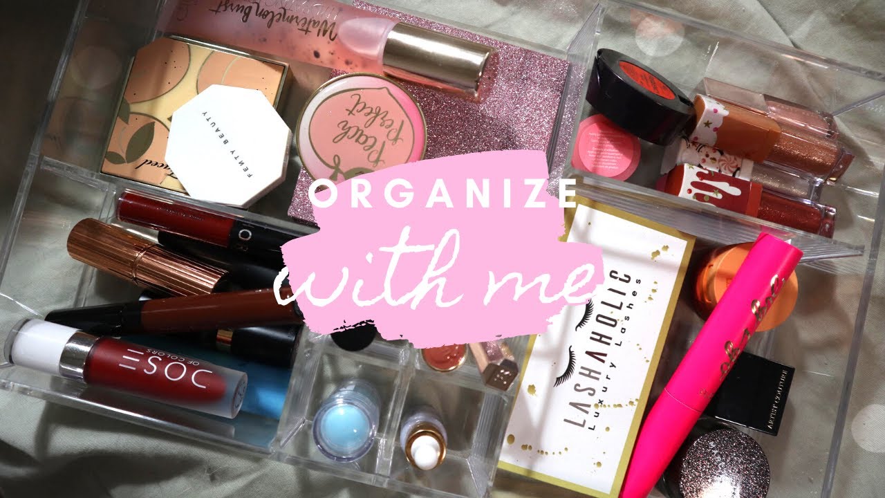 ORGANIZE WITH ME: New Makeup Storage | Carly Rose