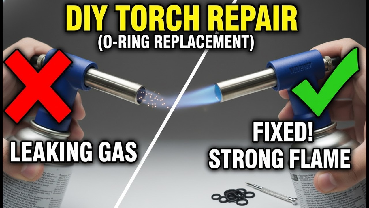 DIY Fix: How to Repair a Leaking Butane Gas Torch (O-Ring Replacement)