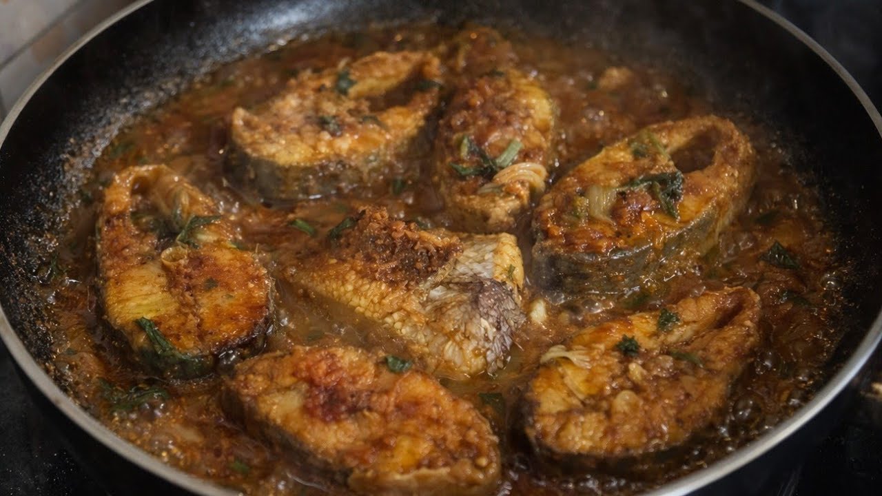গ্রাম বাংলার ভেটকি মাছের রেসিপি।