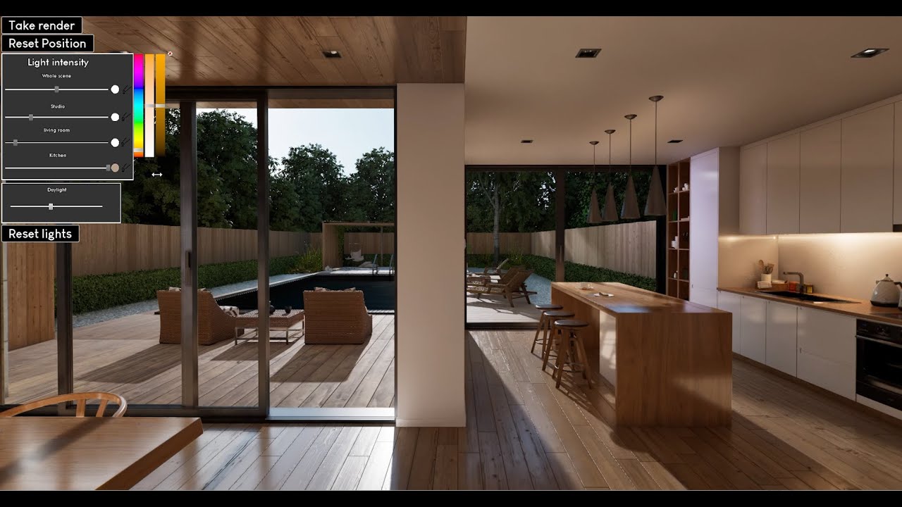 Unreal Engine 5 real-time Web Application for IES lights and other Lighting fixtures/conditions (CC)