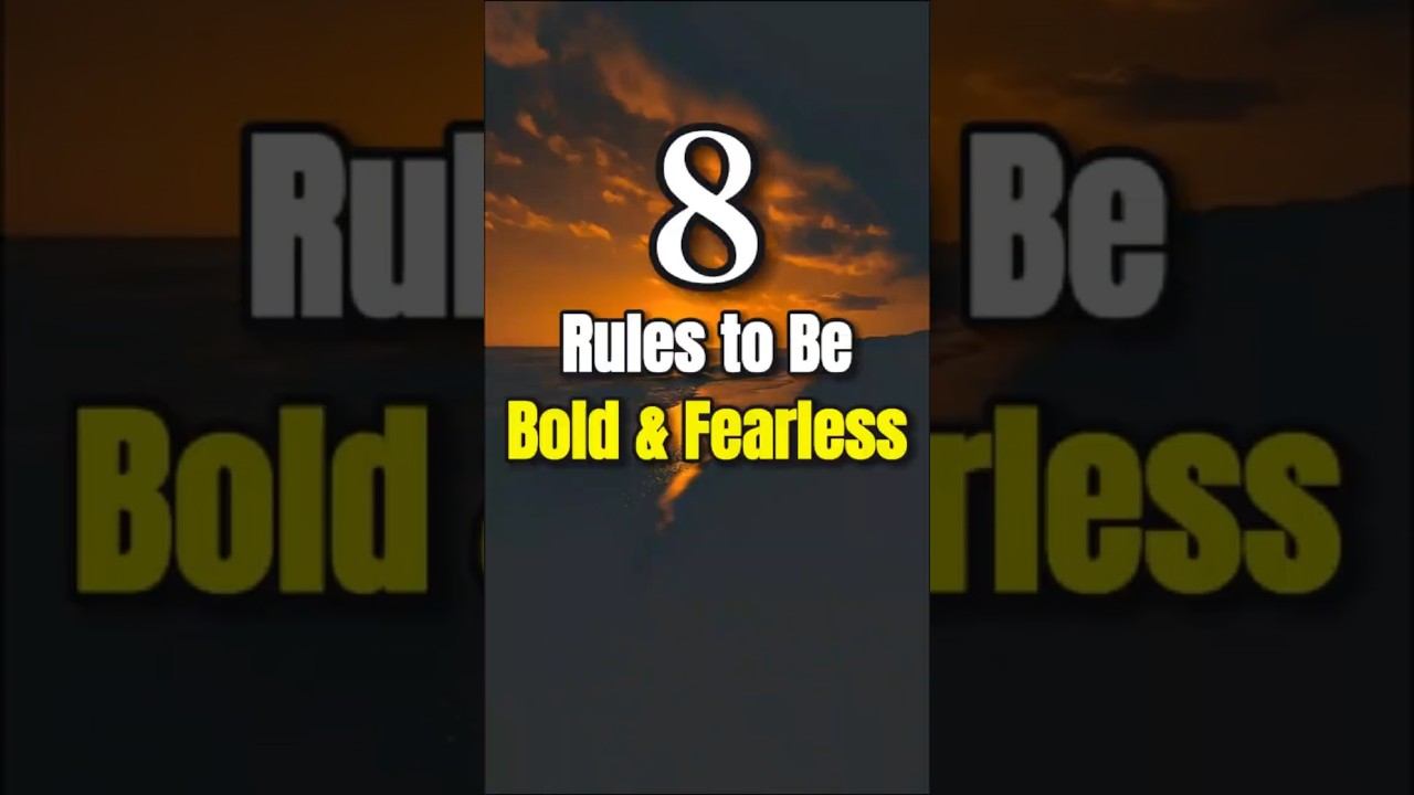 8 Stoic Rules to Cultivate Courage & Fearlessness in Life|Stoic Wisdom #stoicism #shortvideo