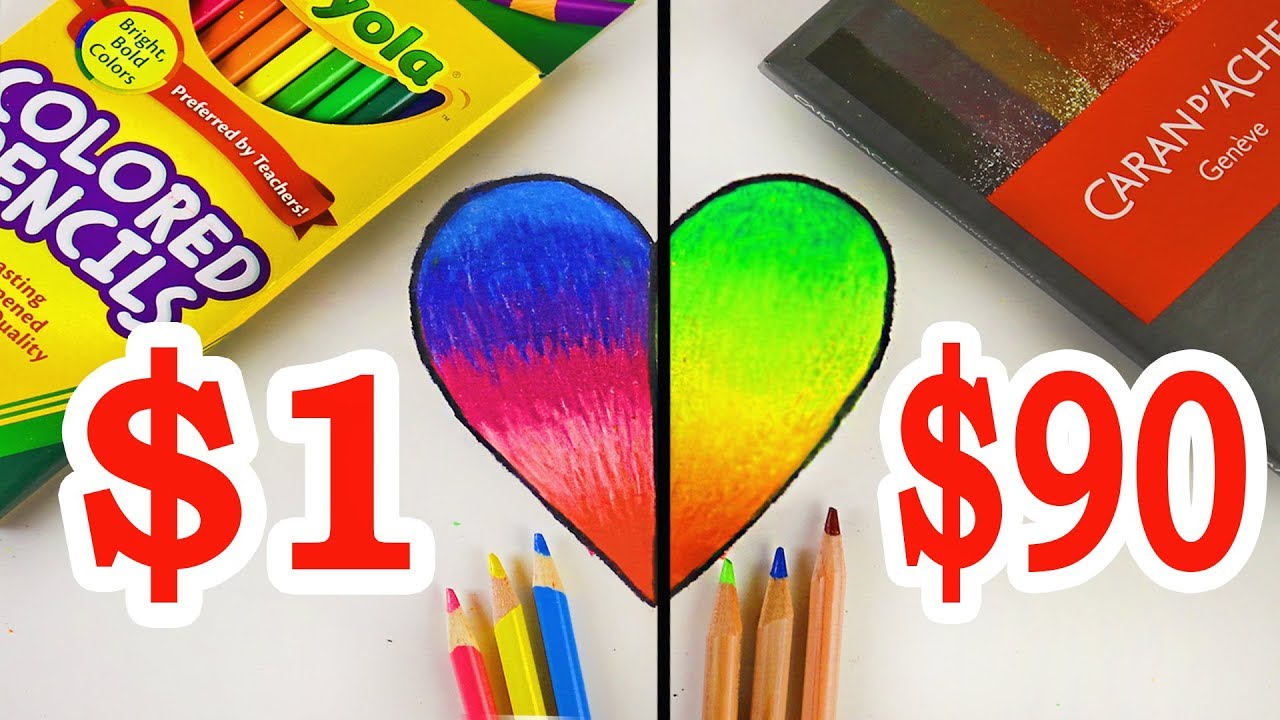 $90 LUXURY Color Pencils VS $1 CRAYOLA Color Pencils: Which is worth the money?