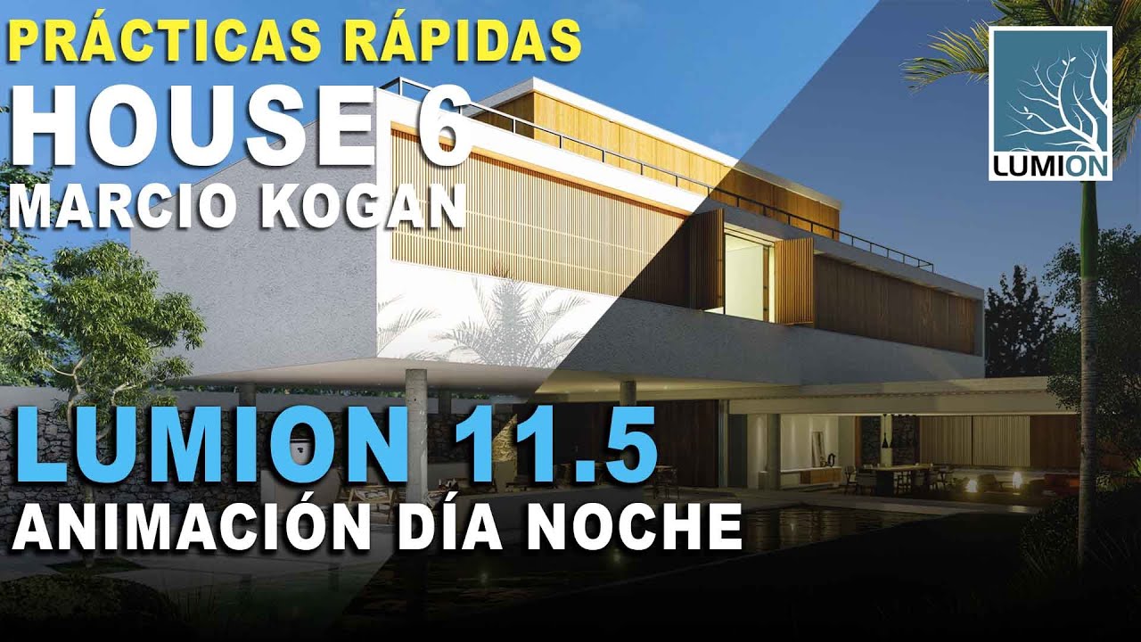 LUMION 11.5 ANIMACIÓN DÍA A NOCHE