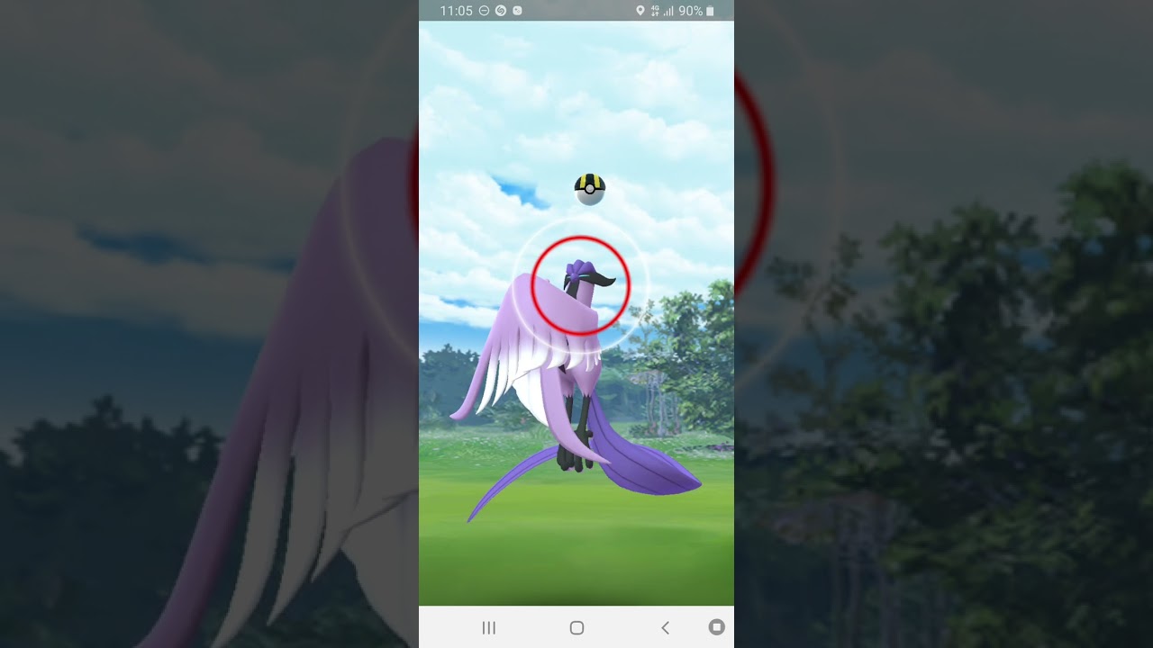 Seconde tentative de capture d'Artikodin de Galar. Pok&eacute;mon Go.