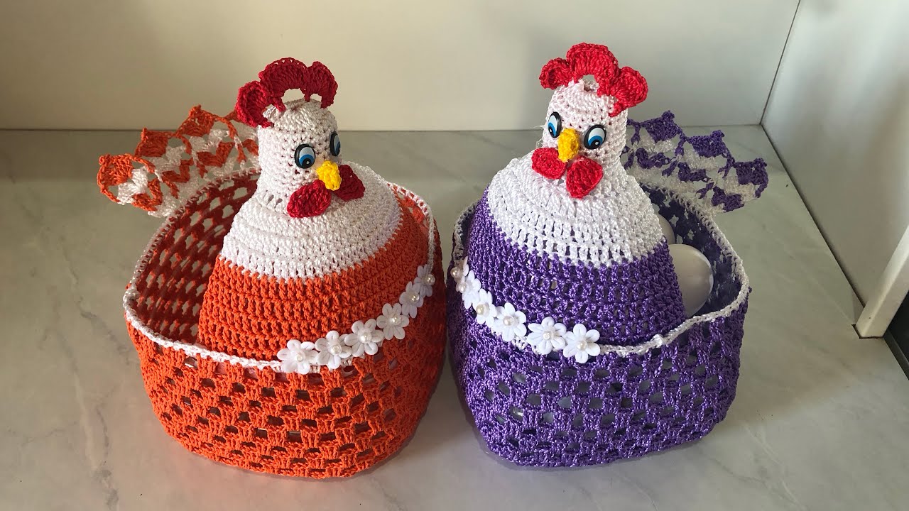 Venha fazer comigo está linda galinha porta ovos.
