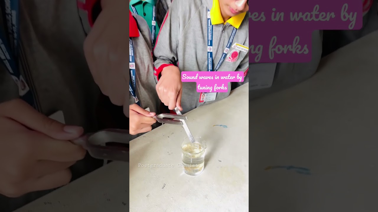 Tuning Forks | Sound Waves | Sound Waves In water 