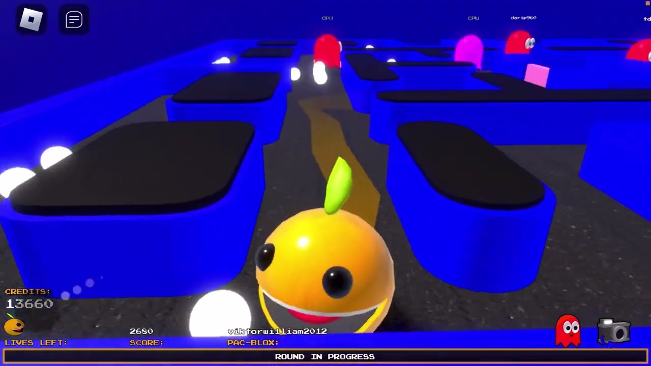 Pac-Man But in Roblox￼
