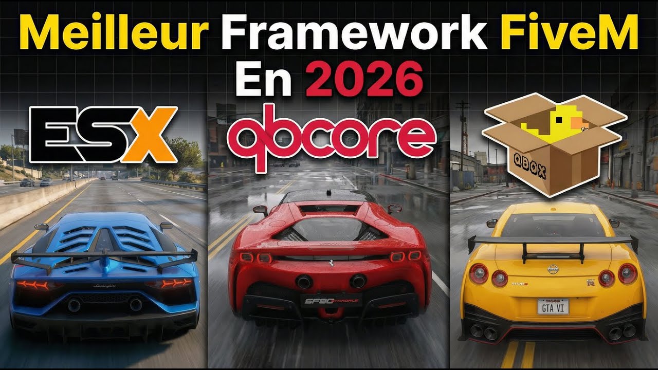 Quel Framework FiveM Choisir en 2026 ? (ESX vs QBCore vs QBox)