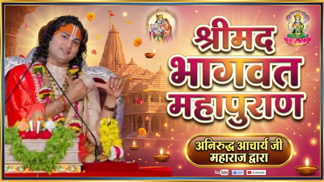 आज की श्रीमद भागवत कथा💢 श्री अनिरुद्ध आचार्य जी महाराज की अमृतमयी कथा | दिव्य सत्संग एवं भक्ति रस