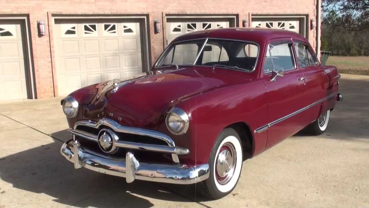 HD VIDEO 1949 FORD 49 CUSTOM TUDOR SEDAN FOR SALE SEE WWW SUNSETMILAN COM