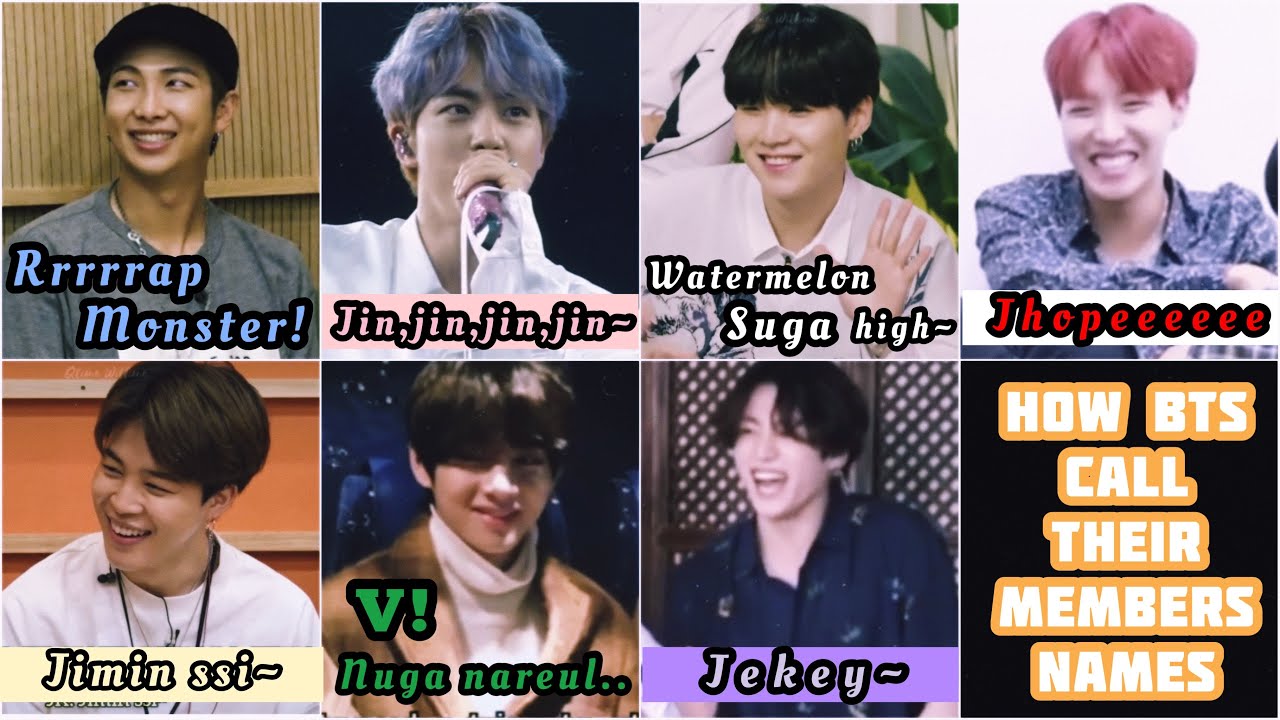 BTS MOMENTS - How BTS Call Their Members Name | Teasing Each Other (reupload)