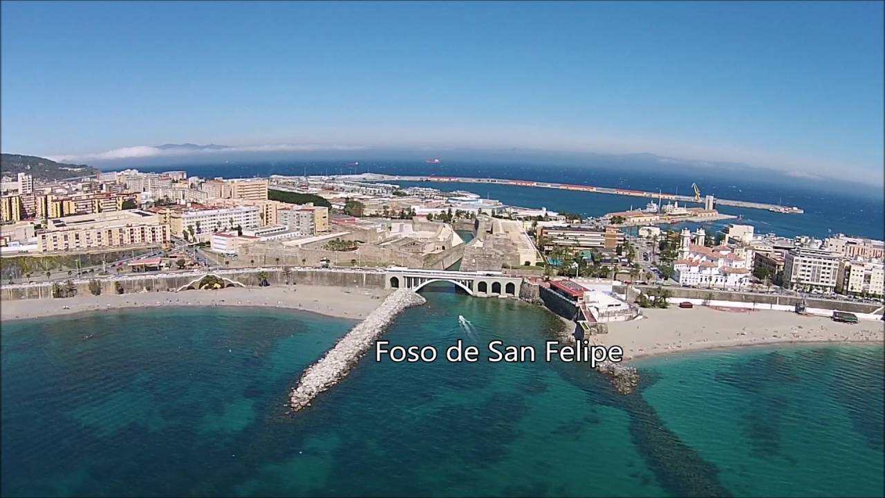 Bahía sur de Ceuta en dron