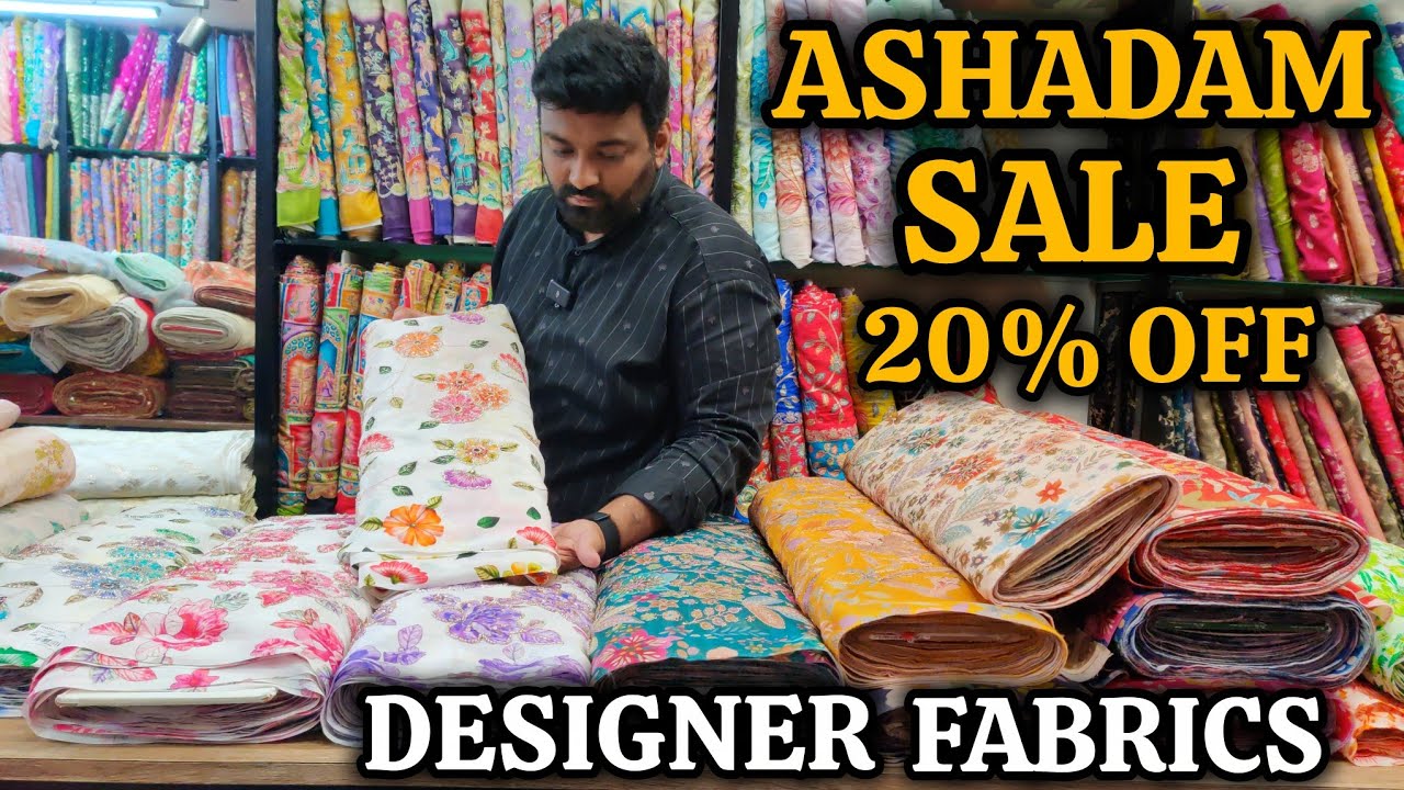Ashadam sale | Designer Fabrics | Swathi fabric stores | Secunderabad #fabric