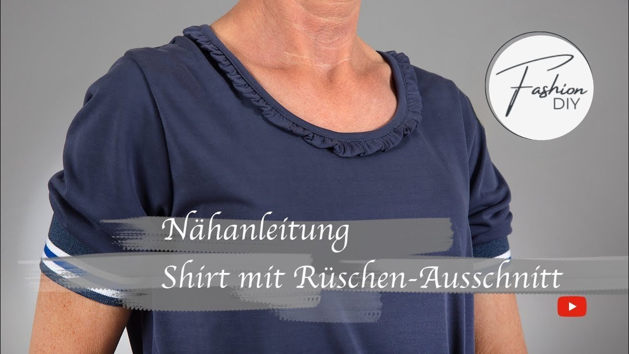 Shirt - Rüschen-Ausschnitt nähen