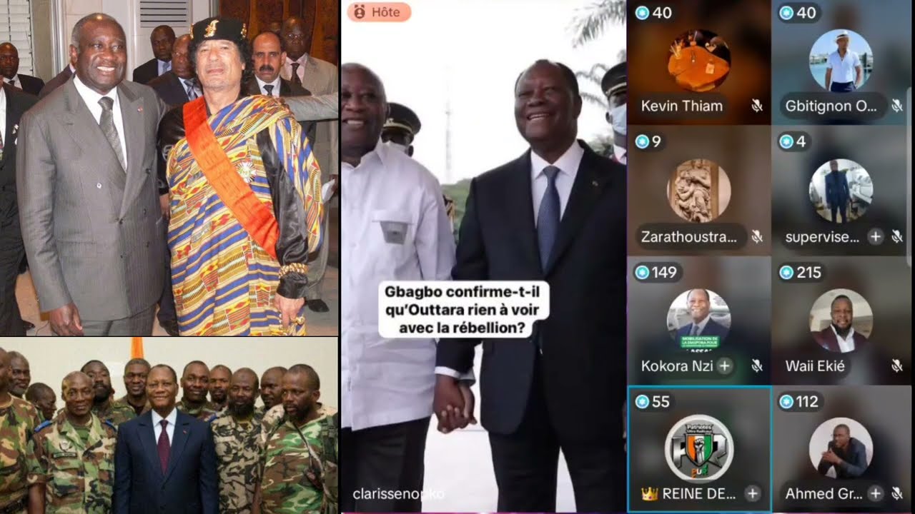 🔴 Débat houleux sur le discours de GBAGBO au sujet de Kadhafi et le financement de la rébellion