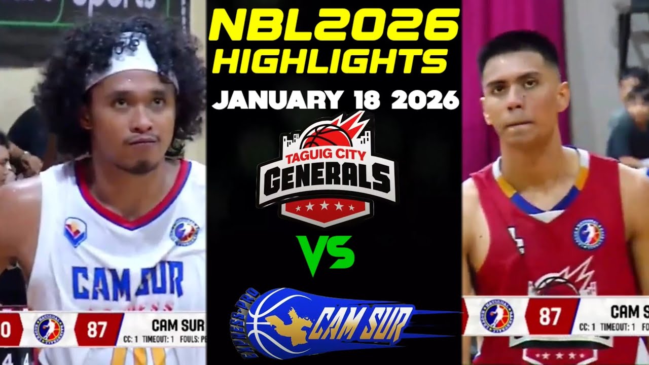 NBL2026 TAGUIG VS CAMSUR INTENSE 4TH QUARTER | JANUARY 18 2026