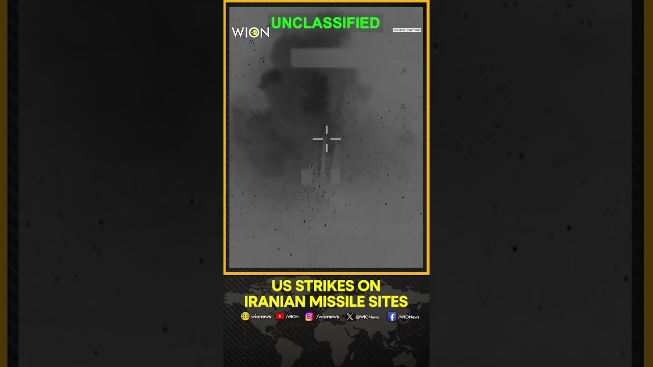 U.S. Military Releases Video of Strikes on Iranian Missile Sites | WION