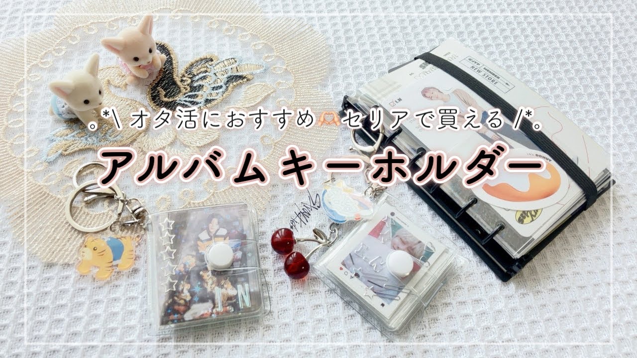 【推し手帳】アルバムキーホルダーに推しを詰めたらめちゃくちゃかわいい🫶🏻【セリア┊︎オタ活手帳┊︎推し活手帳┊︎推しコラージュ┊︎straykids】