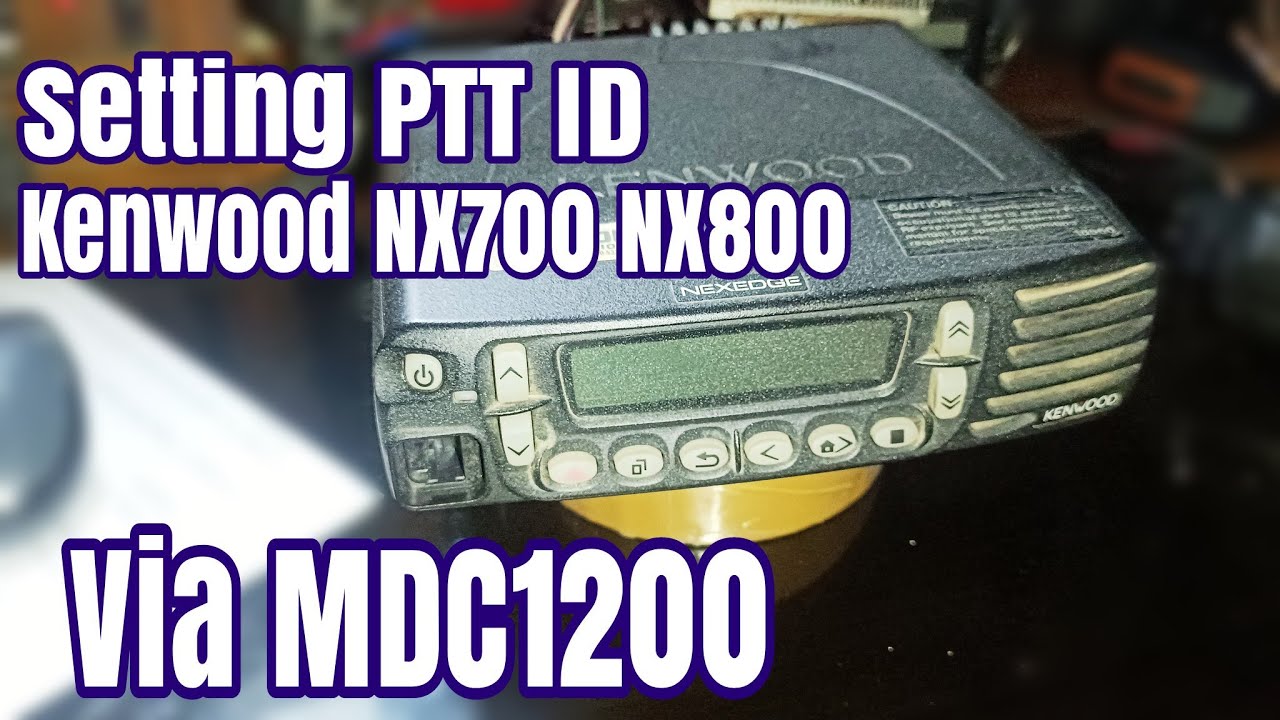 Program PTT ID MDC1200 rig Kenwood NX700 NX800