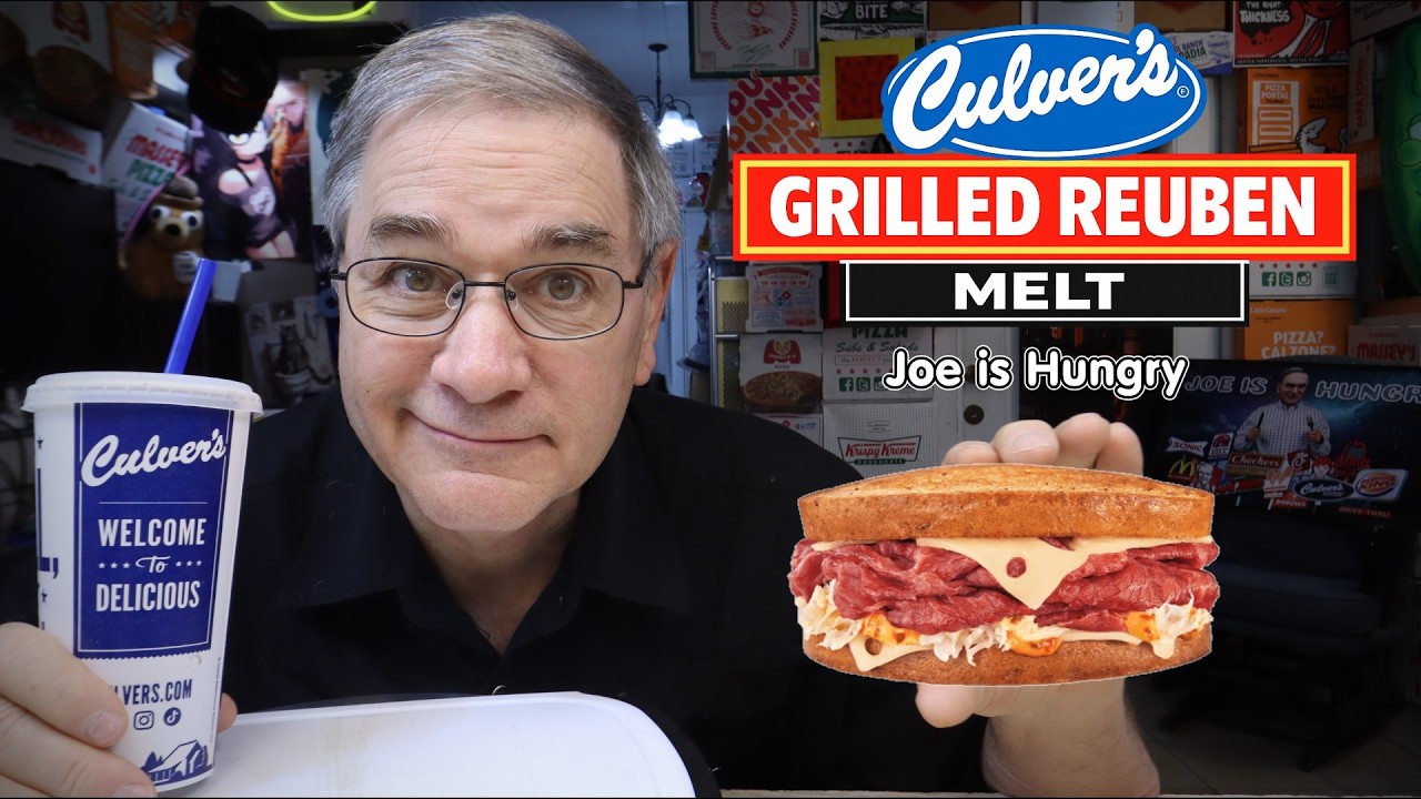 Culver's Grilled Reuben Melt $7.19 660 Cal Review 🌡️⚖️ Joe Is Hungry