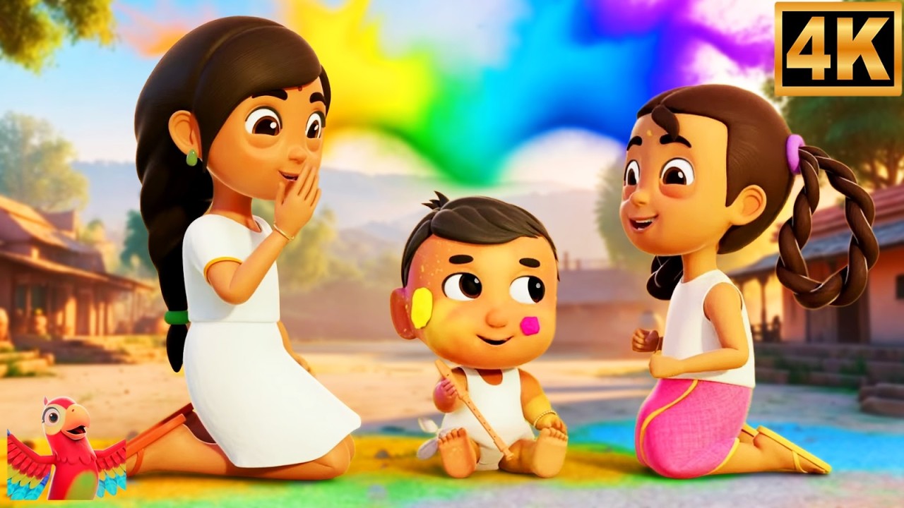 Holi Aaye Song, रंग-रंगीली होली आई, Gubbare Wala + More Festival Rhyme For Kids