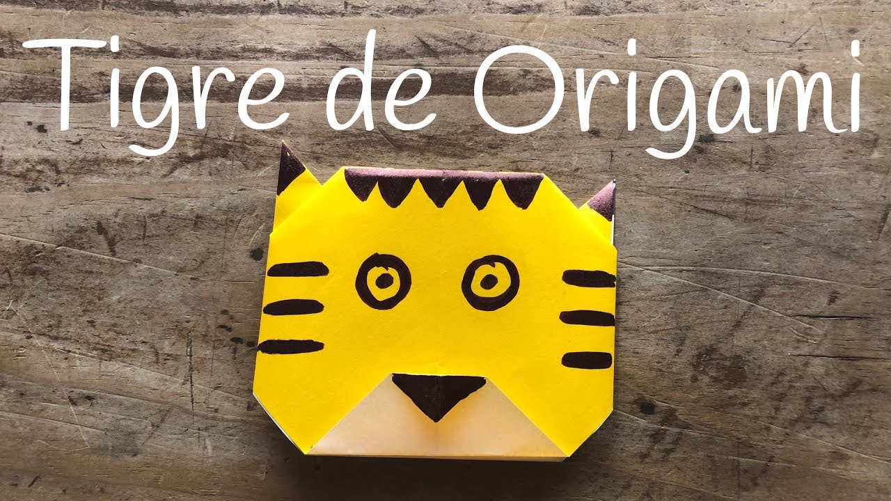 TIGRE de papel | ORIGAMI f&aacute;cil para NI&Ntilde;OS
