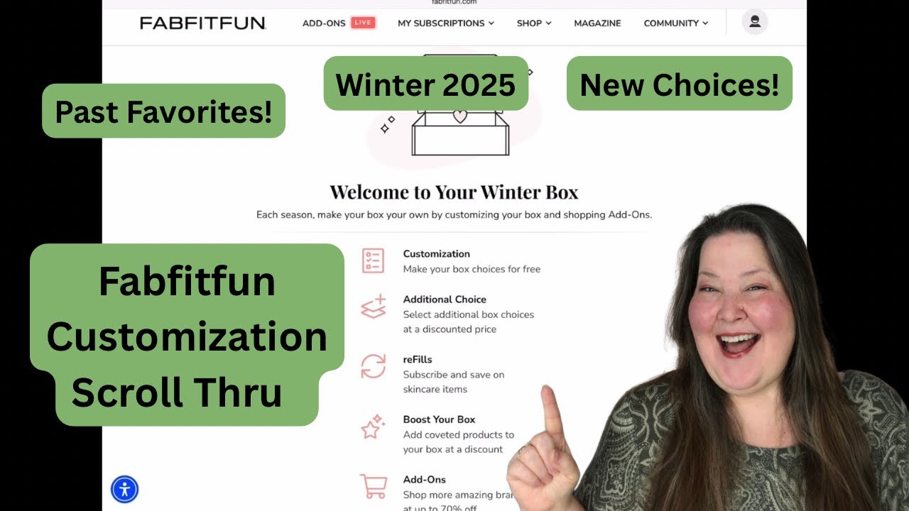 Fabfitfun Зима 2025 &mdash; Прокрутка кастомизации