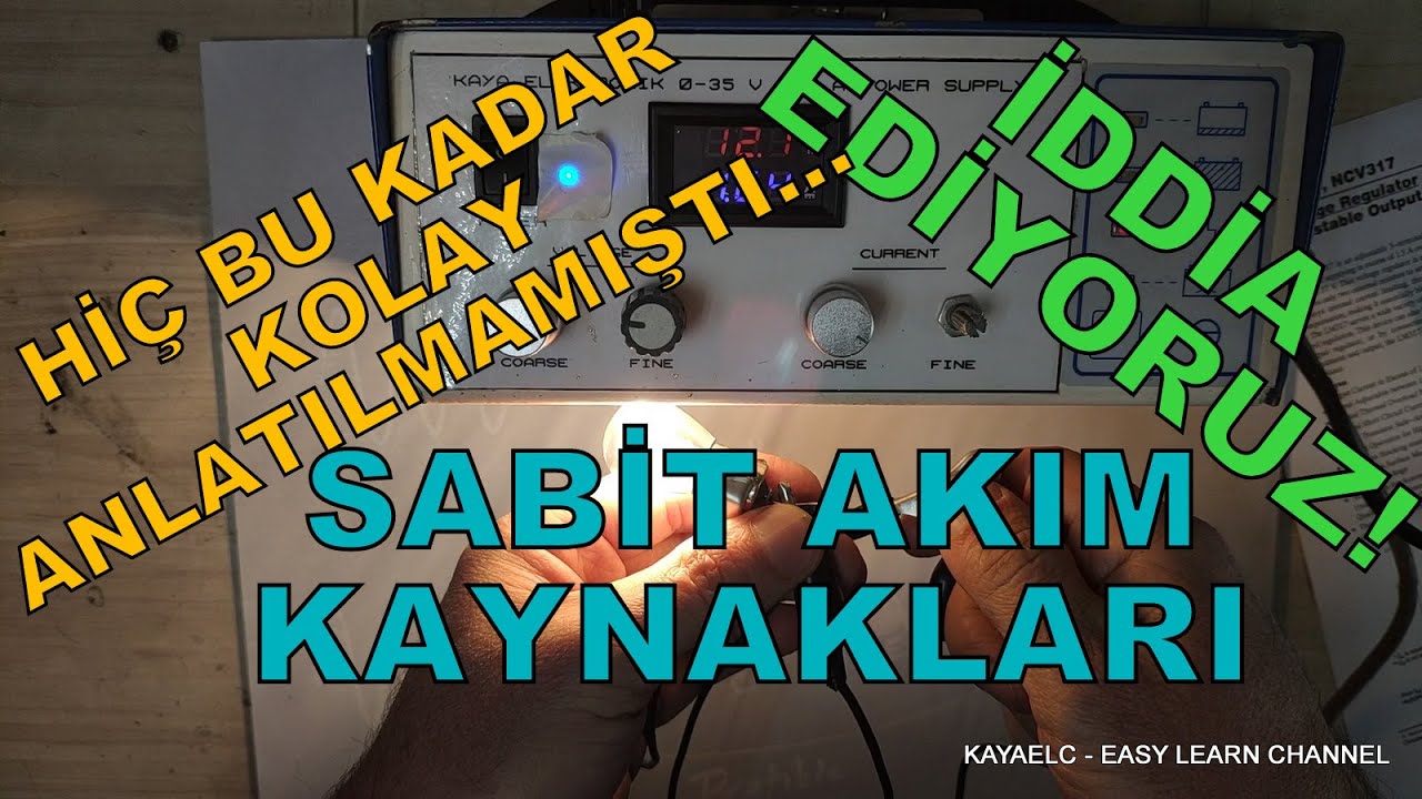 Sabit Akım Kaynakları - Ayarlı Akım Regülatörleri - Akım Ayarlı Güç Kaynakları NEDİR NASIL ÇALIŞIR