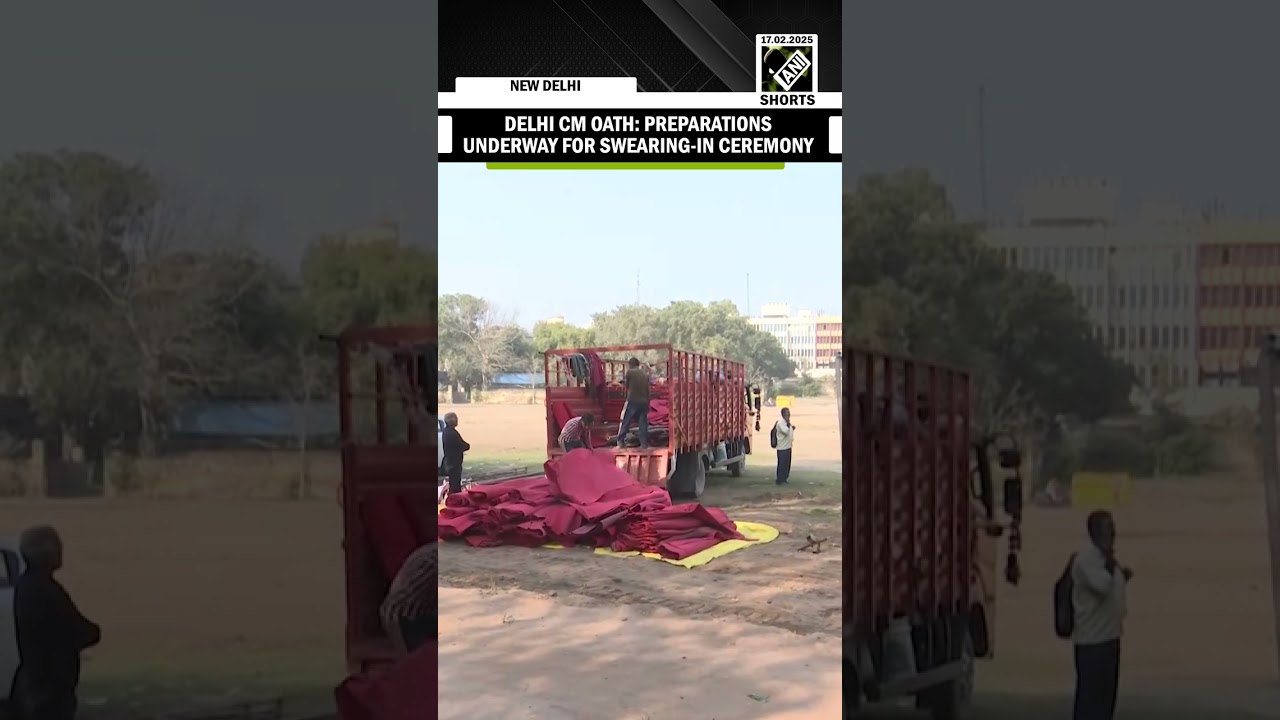 Delhi CM Oath Ceremony: Preparations underway for swearing-in ceremony