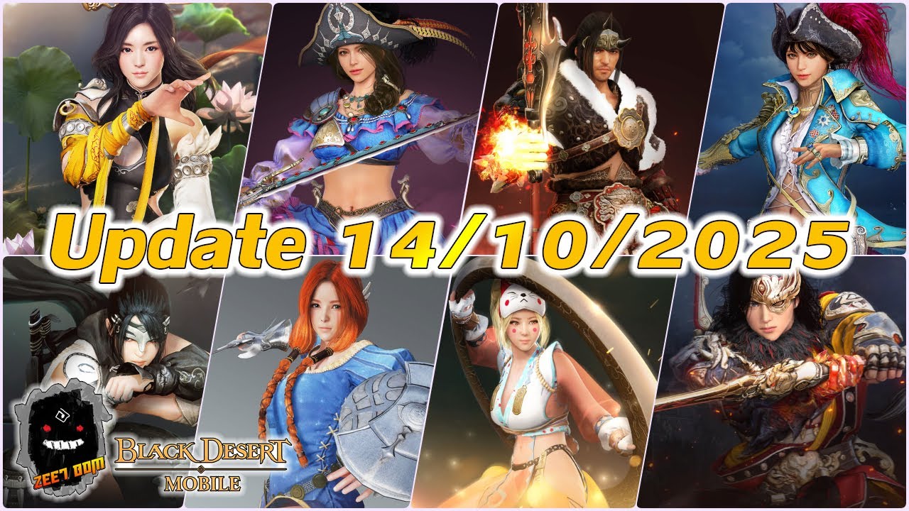 Black Desert Mobile Kr | Adjusted skills for 8 professions, added UI for buffs, lock screens, and...