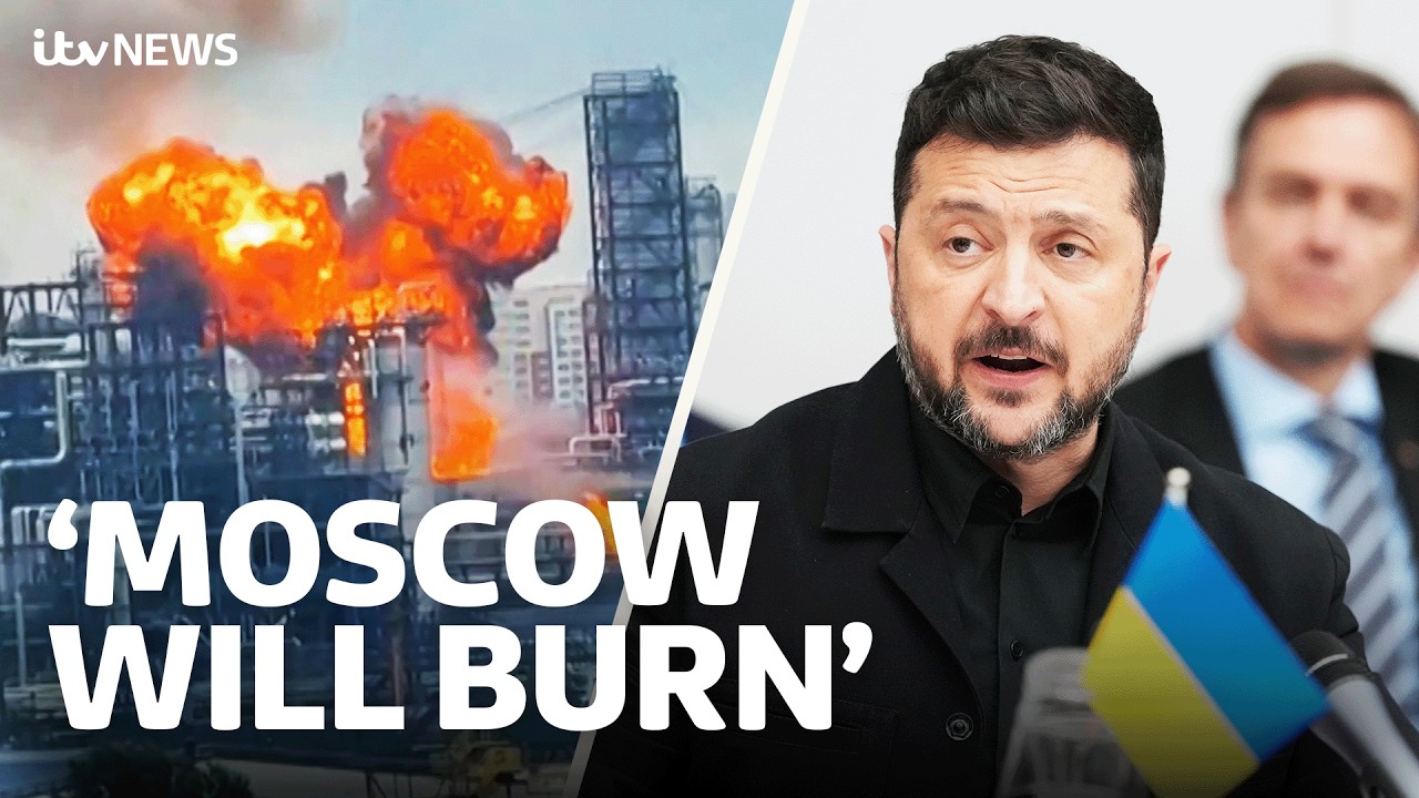 Footage captures 'biggest Ukrainian attack on Moscow since war began'