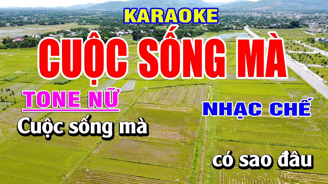 🎤 Cuộc Sống Mà - Karaoke Tone Nữ  | Karaoke Nhạc Chế 🎶 | Bạch Duy Sơn