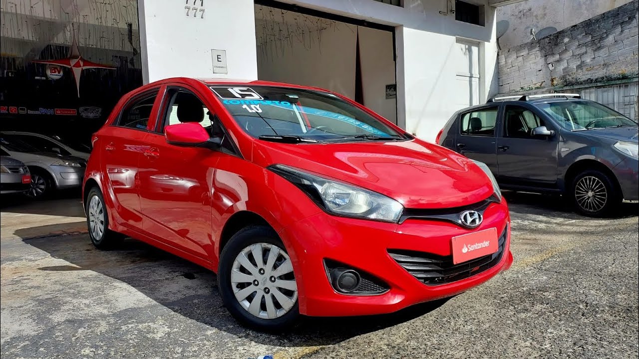 Hyundai Hb20 1.0 Comfort - Ano 2015 - Completo - Flex - Vermelho