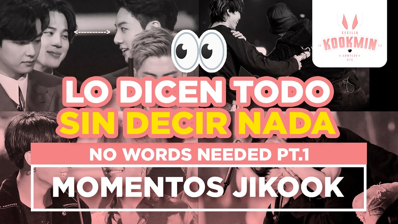 JIKOOK - SE DICEN TODO SIN DECIR NADA | MIRADAS + EXPRESIONES (Cecilia Kookmin)