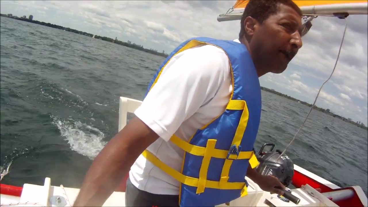Sailing on Mohamed's Strike 18 Trimaran -  2017-07-29