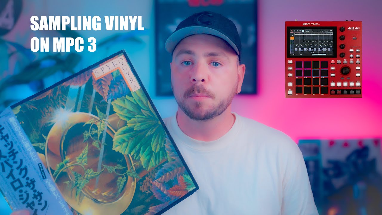 First time using MPC 3: Making a smooth hip hop beat Vinyl Sampling