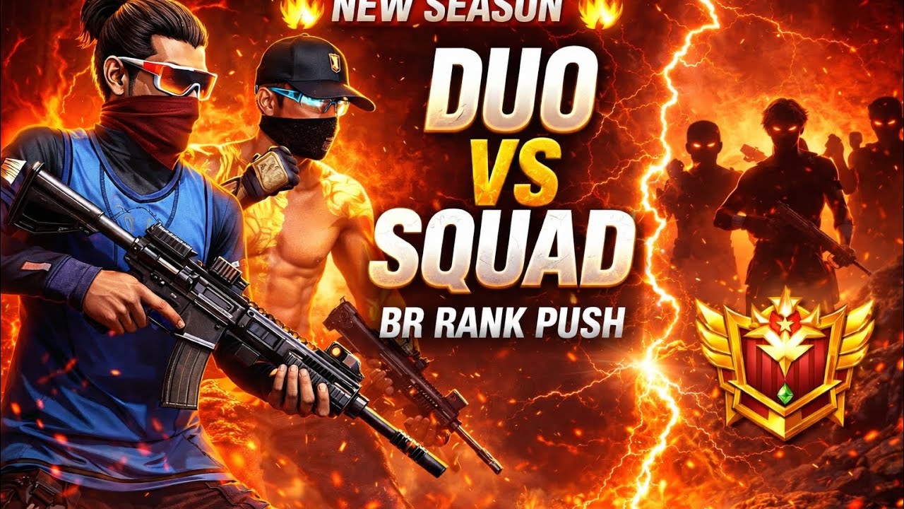 DUO VS SQUAD 🥶 WITH DFT.ARMY 🇮🇳 | GRAND MASTER LOBBY 😱 | NO COPYRIGHT SONG | #freefire #long video 