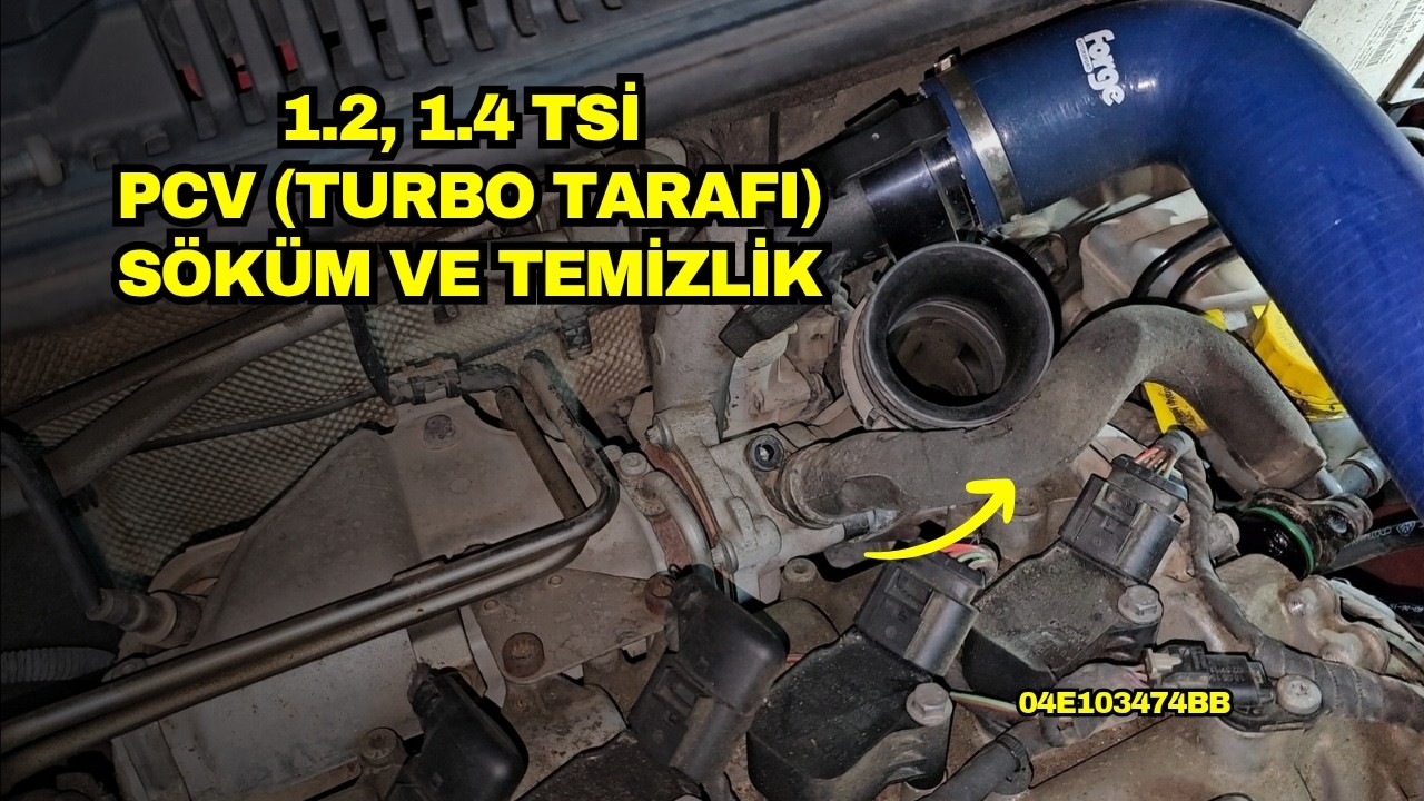 GAZ TEPKİMESİ İYİLEŞTİ | 1.2 1.4 TSI PCV TURBO TARAFI SÖKME VE TEMİZLİK