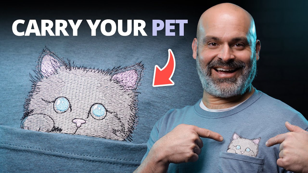 Embroider T-Shirt with An Embroidery Machine in 5 Easy Steps!