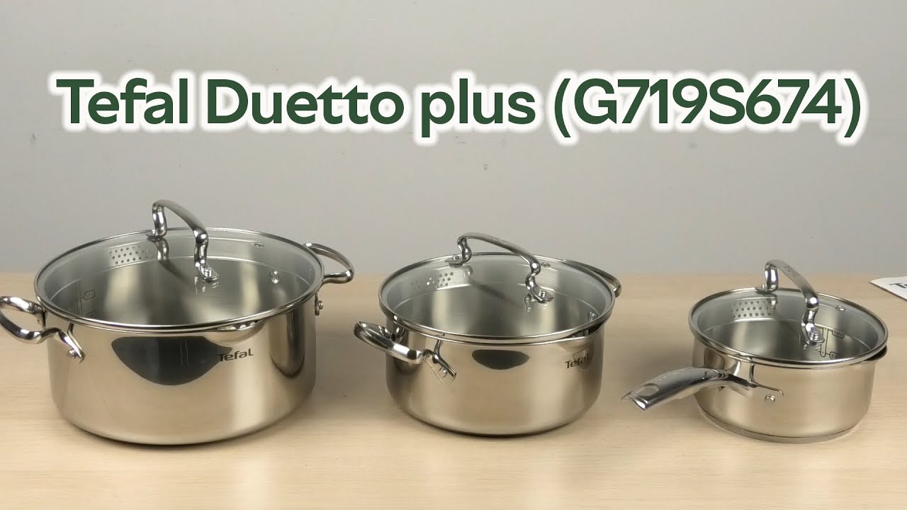 Розпаковка Tefal Duetto plus 6 предметів (G719S674)