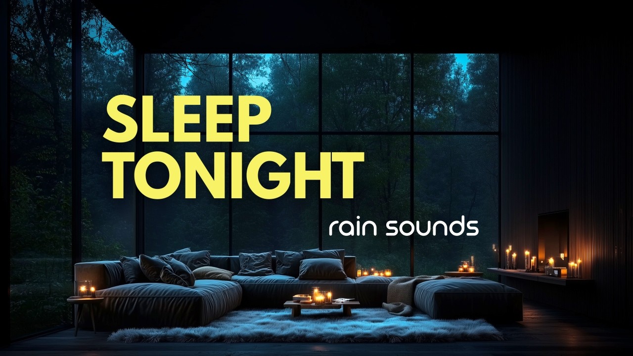 HUSH 🌧 Rainy Glass Cabin Night Ambience (3 Hours)
