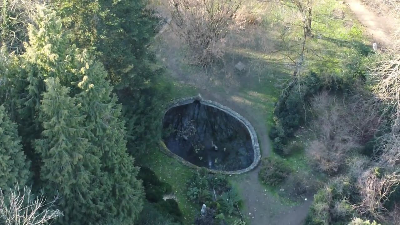 Simeria parc dendrologic filmat din dronă 