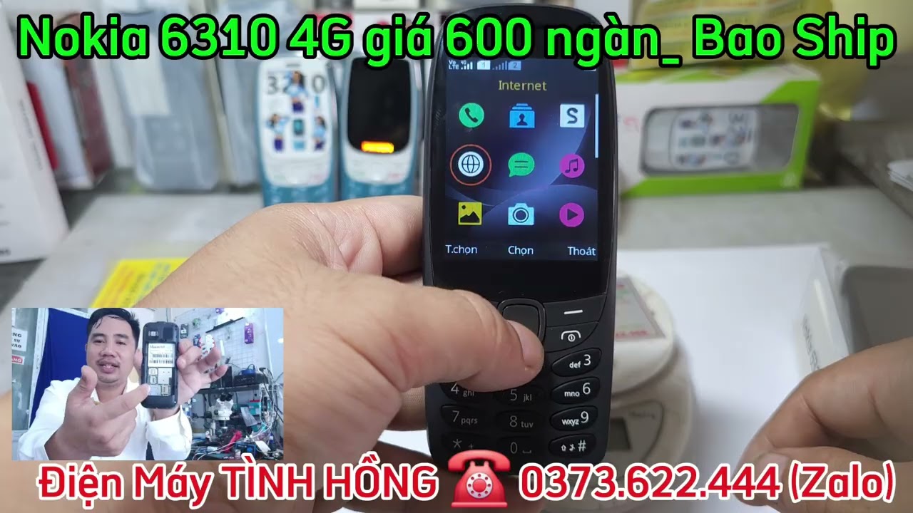 Bán Nokia 6310 4G Màn hình lớn _ có Blutooth _ 2 Sim _ giá 600 ngàn bao Ship toàn quốc