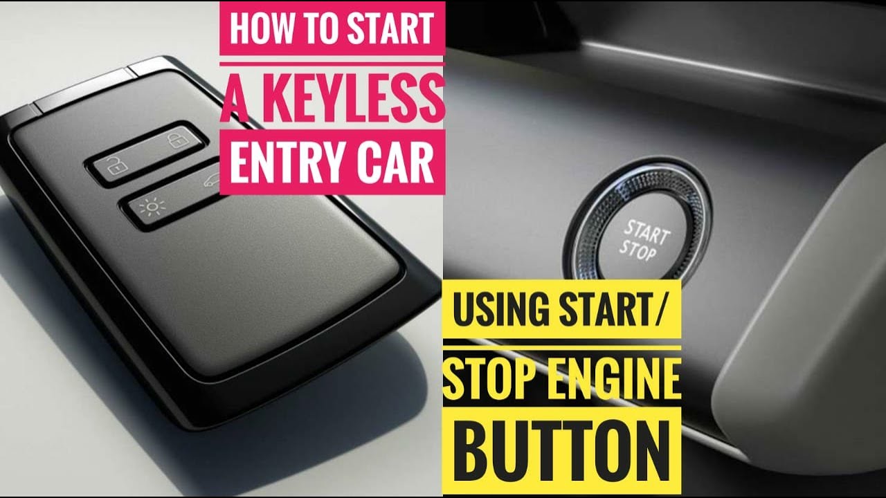 HOW TO START A KEYLESS ENTRY CAR USING START/STOP BUTTON | KEY FOB | SMART KEY | EXPLAINED IN 1 MIN